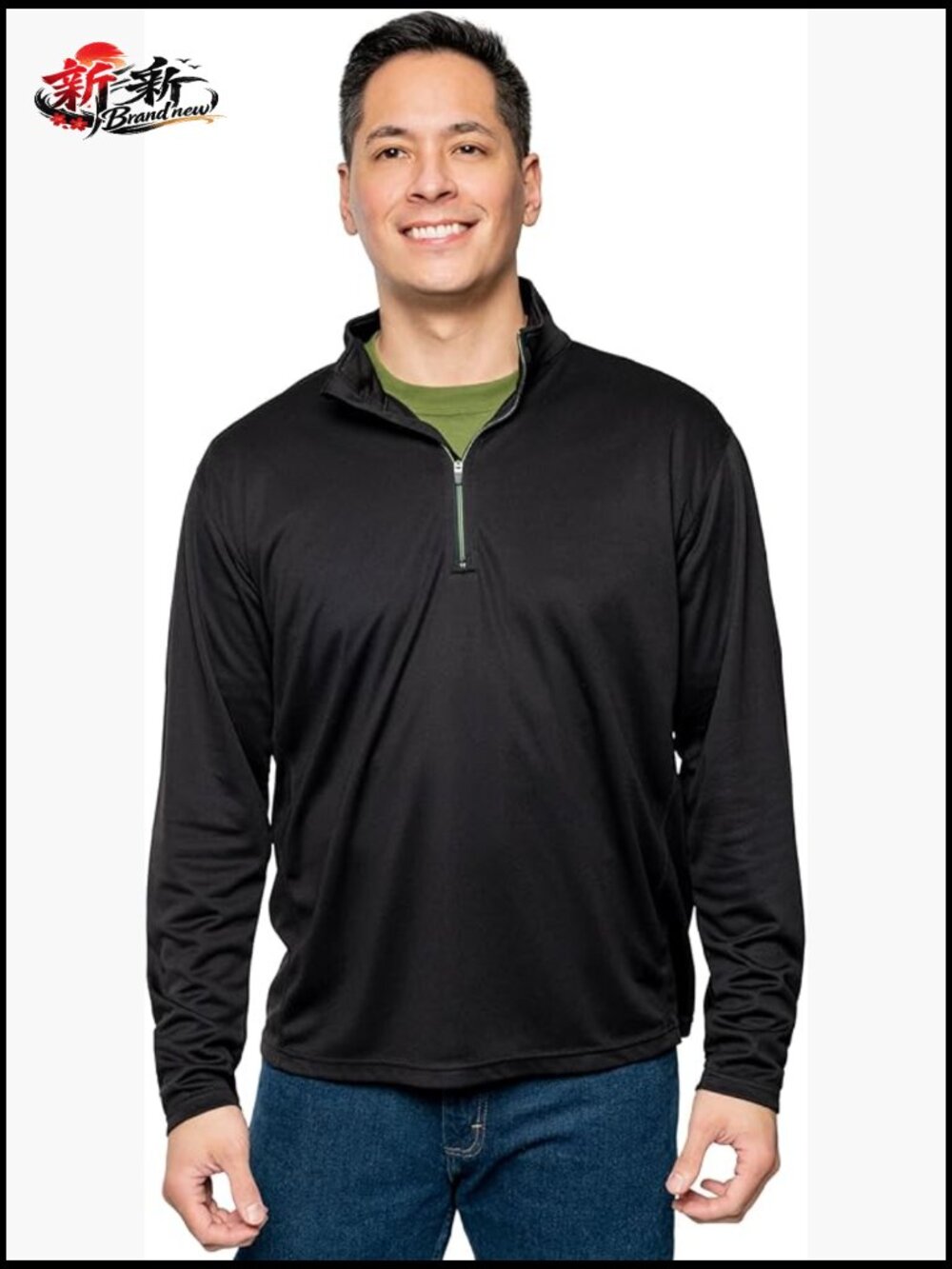 Men's Quarter Zip Pullover With Insect Repellent Moisture-Wicking